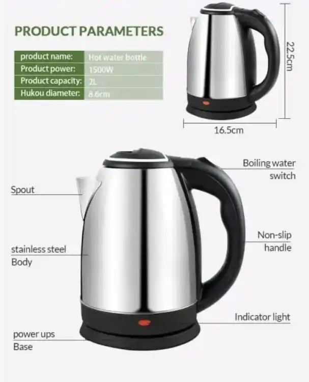 Automatic Electric Kettle - Stainless Steel