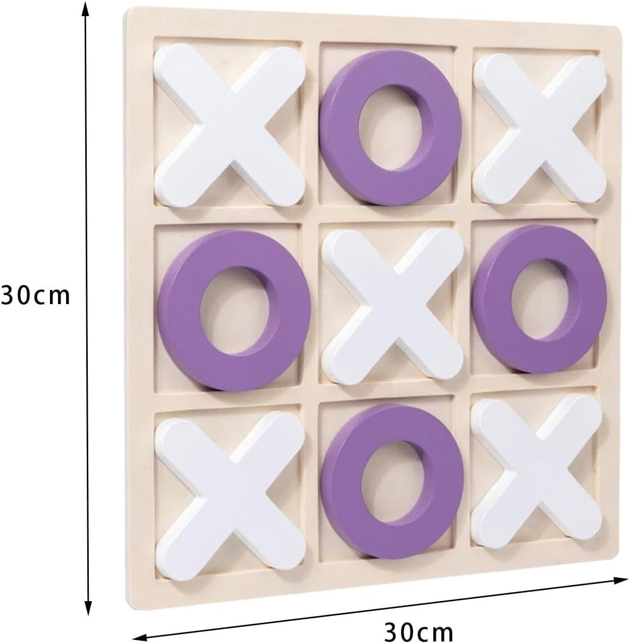 Kid's Wooden Tic-tac-toe Board Game