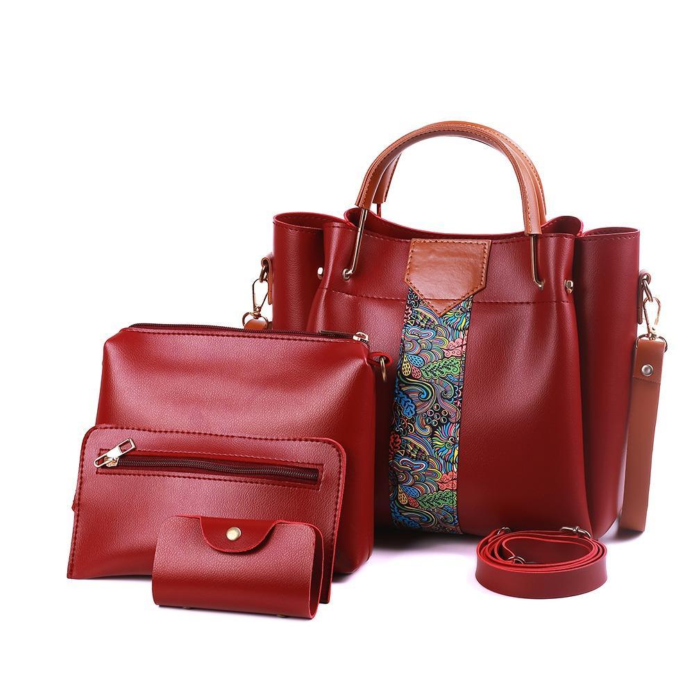 4 Pcs Women's Luxurious Shoulder Bag