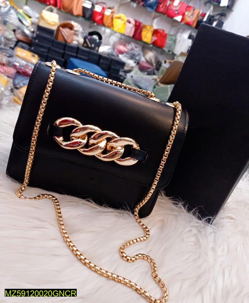 Women's Plain Premium Leather Hand Bag