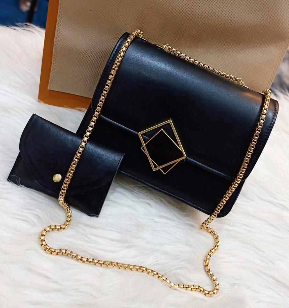 2 Pcs Women's Leather Hand Bag Set