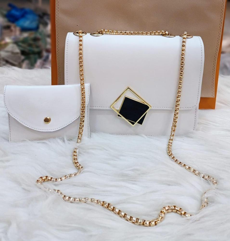 2 Pcs Women's Leather Hand Bag Set